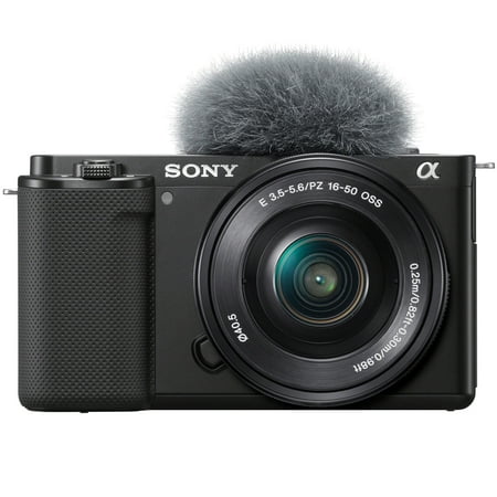 Sony - Alpha ZV-E10 Kit Mirrorless Vlog Camera with 16-50mm Lens - Black