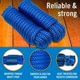 thumbnail image 6 of Boat Dock Lines & Rope Boat Ropes for Docking 1/2" Line Braided Mooring Marine Rope 25FT 1/2 Inch Nylon Rope Boat Dock Lines for Docking Boat Lines Boating Rope Braided with Loop Royal Blue 2 Pk, 6 of 6