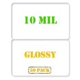 thumbnail image 1 of 50 x Pochette de Plastification Papillon Brillante - 10 mil - pour CR80 Format Standard IDs, 1 of 2