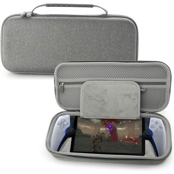 Uberwith Storage Bag Case for Playstation Portal, Protective Cover Shell for PS Portal Gaming Console, EVA Portable Carry Bag Travel Organizer