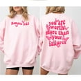 thumbnail image 3 of "You Are Worth More" Sweatshirt – Christian Faith & Butterfly Graphic Pullover, 3 of 6