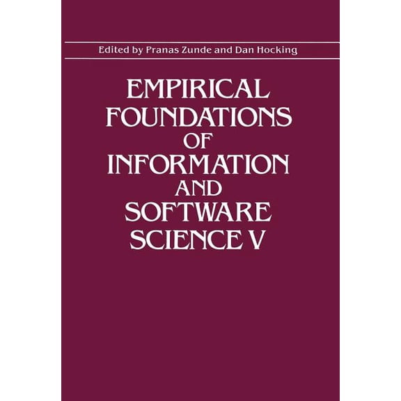 Empirical Foundations of Information and Software Science V, (Paperback)