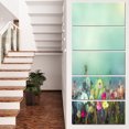 thumbnail image 1 of Dandelion Poppy and Daisy Flowers - Floral Canvas Art Print, 1 of 3