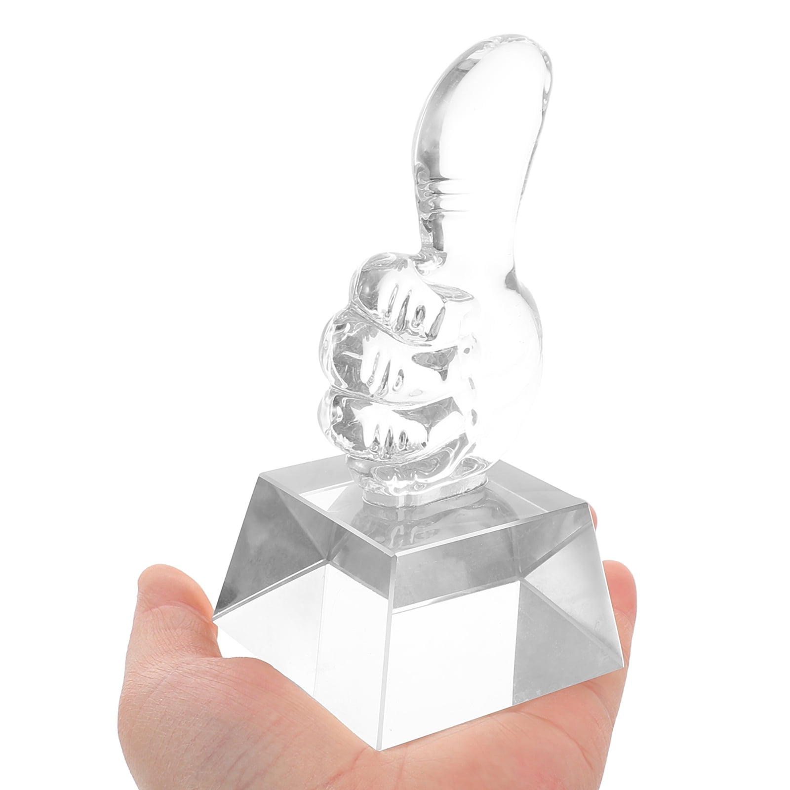 TAILTOSS Hand Gesture Statue Mini Award Trophies Crystal 1Set