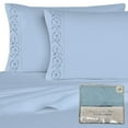 thumbnail image 2 of Victoria Embroidered Microfiber 4 pc Sheet Set 1800 TC, 2 of 5