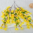 thumbnail image 6 of Artificial Winter Jasmine with Stem, Silk Fake Flowers in Bulk, 6 Pcs (Each 23”), for Wedding Festive Party Home Office Decoration, Not Include Vase, 6 of 8