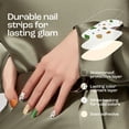 thumbnail image 6 of Gya Labs Nail Stickers - Long Lasting Semi Cured Gel Nail Strips (20 Pcs) - Nail Art Stickers Kit for Women | Pattern - Terrazzo, 6 of 8