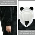 thumbnail image 3 of Panda Oversized Sherpa Hoodie Blanket Sweatshirt for Women, 3 of 7