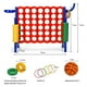 thumbnail image 3 of Set Conecta 4 Gigante Costway para Niños y Adultos Juego de Exterior 74 cm 42 Piezas Azul, 3 of 9