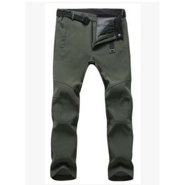 Pantalones de exterior para hombre, resistentes al viento, impermeables, gruesos, cálidos, de caparazón suave, para escalada, de forro polar, para mujer