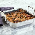thumbnail image 3 of All-Clad Gourmet Accessories, Stainless Steel Square Baker with lid, 8 inch, 3 of 8