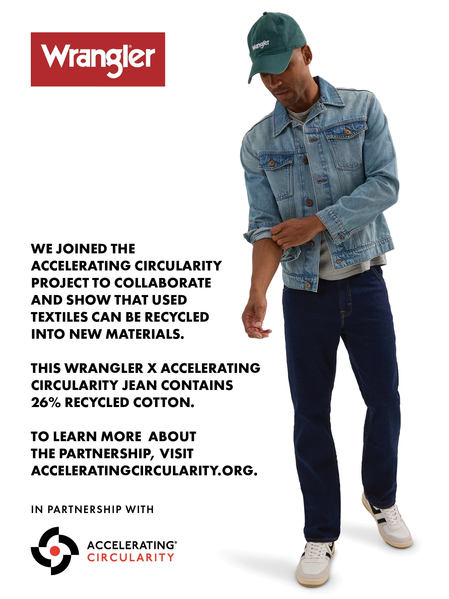 Wrangler® Men's Accelerating Circularity Straight Fit Jean