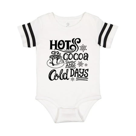 

Inktastic Christmas Hot Cocoa and Cold Days with Snowflakes Gift Baby Boy or Baby Girl Bodysuit