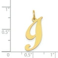 thumbnail image 4 of 14K Yellow Gold Medium Fancy Script Initial I Charm, 4 of 4
