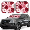 thumbnail image 6 of Kdxio Rose Print 2-Piece Sun Shade Front Windshield - Foldable Car Front Window Sunshades For Most Sedans Suv Truck, 6 of 6