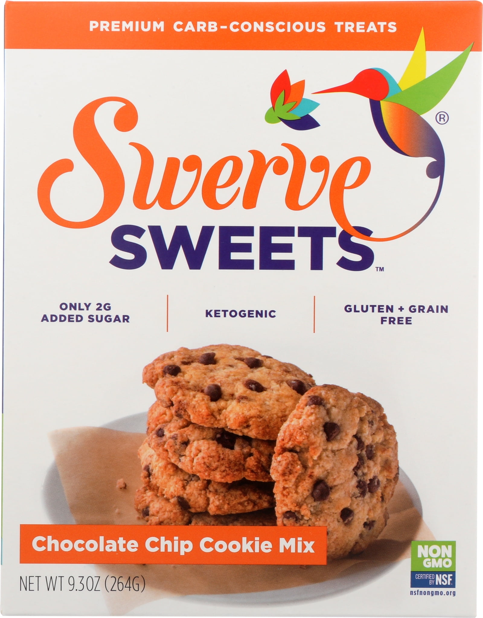 Swerve Sweets Gluten + Grain Free Chocolate Chip Cookie Mix, 9.3 oz Box