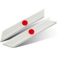 thumbnail image 1 of HSHDLDF Car Styling 3D Aluminum Epoxy National Flag Logo Emblem Sticker Metal Decal Badge Auto Exterior Accessory (Japan Silver), 1 of 3