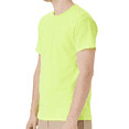 thumbnail image 3 of Hanes Men’s Safety Short Sleeve T-Shirt, 5 oz., 60/40 Cotton/Poly, Hi Vis Workwear, Safety Green, S, 3 of 5