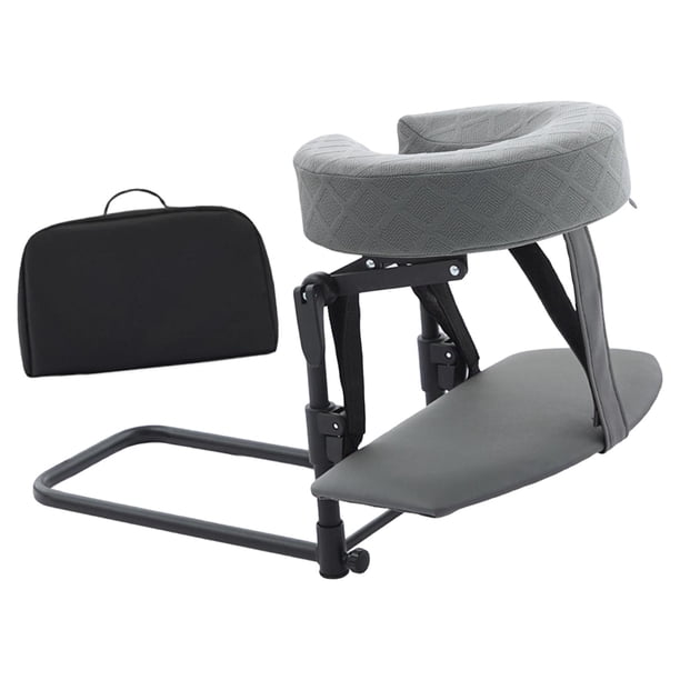 Kit de masaje de colchón para escritorio y hogar, reposacabezas portátil, cómodo, boca abajo Gris claro