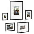 thumbnail image 2 of Kate and Laurel Gallery Transitional Frame Set, Set of 5, Black, Sophisticated Picture Frame Collage With Multiple Sizes Included, 2 of 7