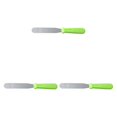 thumbnail image 1 of ZheElen Spatula Tool Sandwich Handheld Butter Spreader Cream Scraper Restsurant Green Handle 3Set, 1 of 6