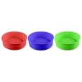 thumbnail image 4 of 3 moldes redondos de silicona para hornear pasteles, moldes decorativos para cupcakes (color aleatorio, 17 cm), 4 of 7