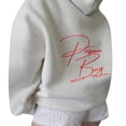 thumbnail image 2 of Sudadera con capucha bordada con lazo para mujer, suéter rojo, talla XXL, 2 of 6