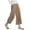 Khaki, variant on 2024 Women's Casual Loose Elastic Waist Trousers Point Wide Leg Pants Business Casual Womens Pants 12 Short Pants for Women Work Casual Elastic Waist Women Casual Pants Suit Peg Pants with