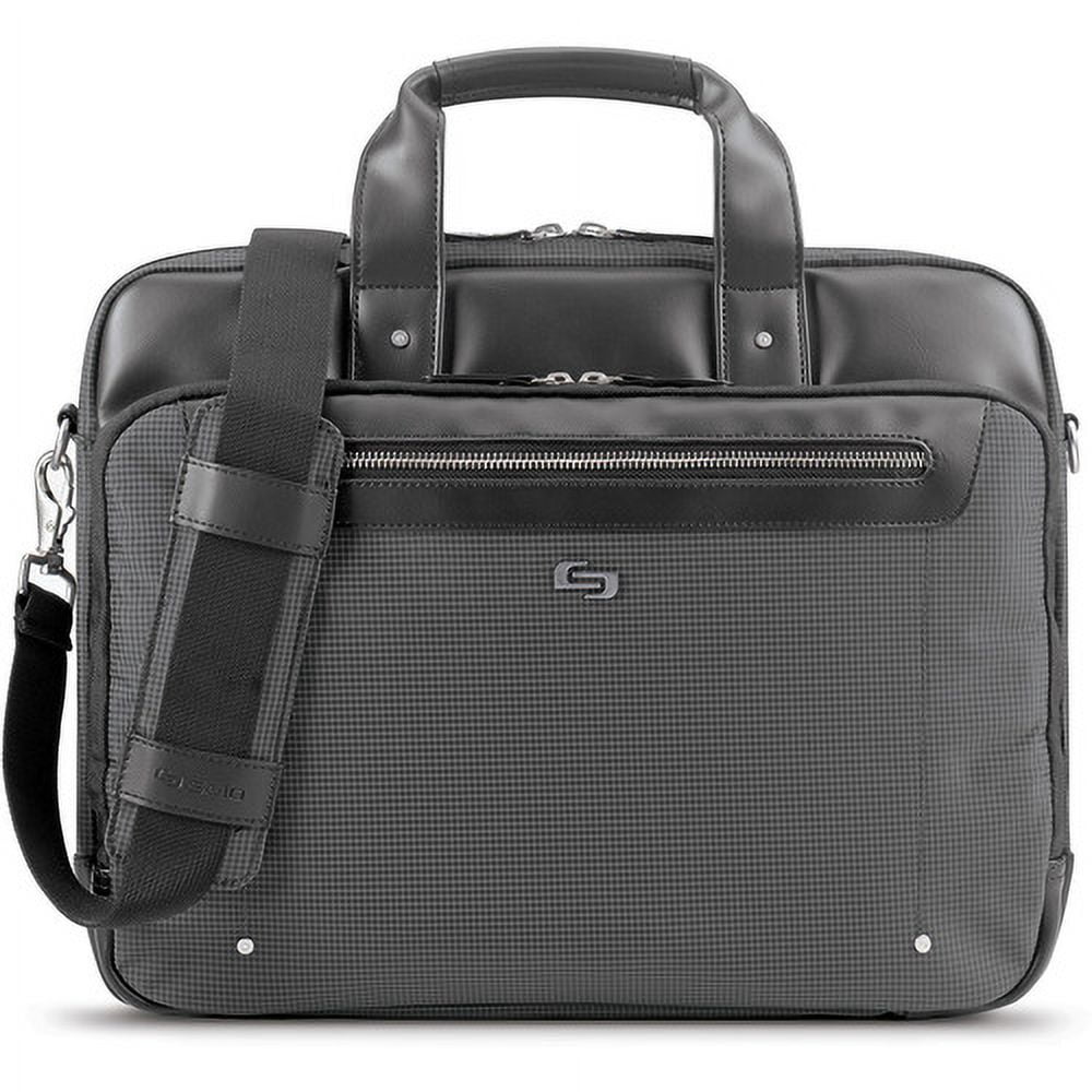 Solo Park Briefcase With 15.6" Laptop Pocket, Black
