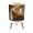Color 2, variant on Small Trash Can with Lid Stone Spiral Staircase Gothic Arches Soft Natural Light 1.8 Gallon Dog Proof Trash Can Round Garbage Can Waste Bin Wastebasket for Bathroom Bedroom Living Room