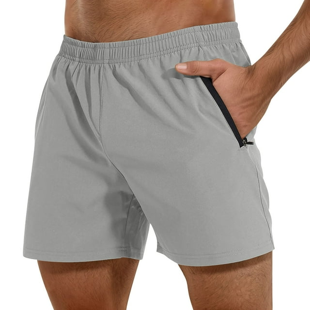 Pantalones cortos deportivos de running para hombre: pantalones cortos ligeros para entrenamiento, gimnasio y baloncesto, bolsillos cargo, poliéster/spandex, tallas S-XL, largo 40-43 cm.