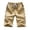 Khaki, variant on Shorts for Men 2025 Summer Fashion Street Trend Casual Beach Big Shorts Loose Men's Seven Point Shorts Size:2XL