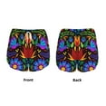 thumbnail image 3 of Cauagu Colorful Floral Print Women's 2 in 1 Running Shorts Athletic Workout Gym Yoga Shorts Running Shorts for Women-XX-Large, 3 of 7