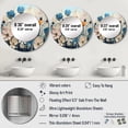 thumbnail image 4 of Designart "Meadow curious Meadowscape Pointillism" Floral Round Mirror Wall Decor Traditional - Large Multi-Color Round Bathroom Mirror - Round Mirror - 29" x 29", 4 of 6