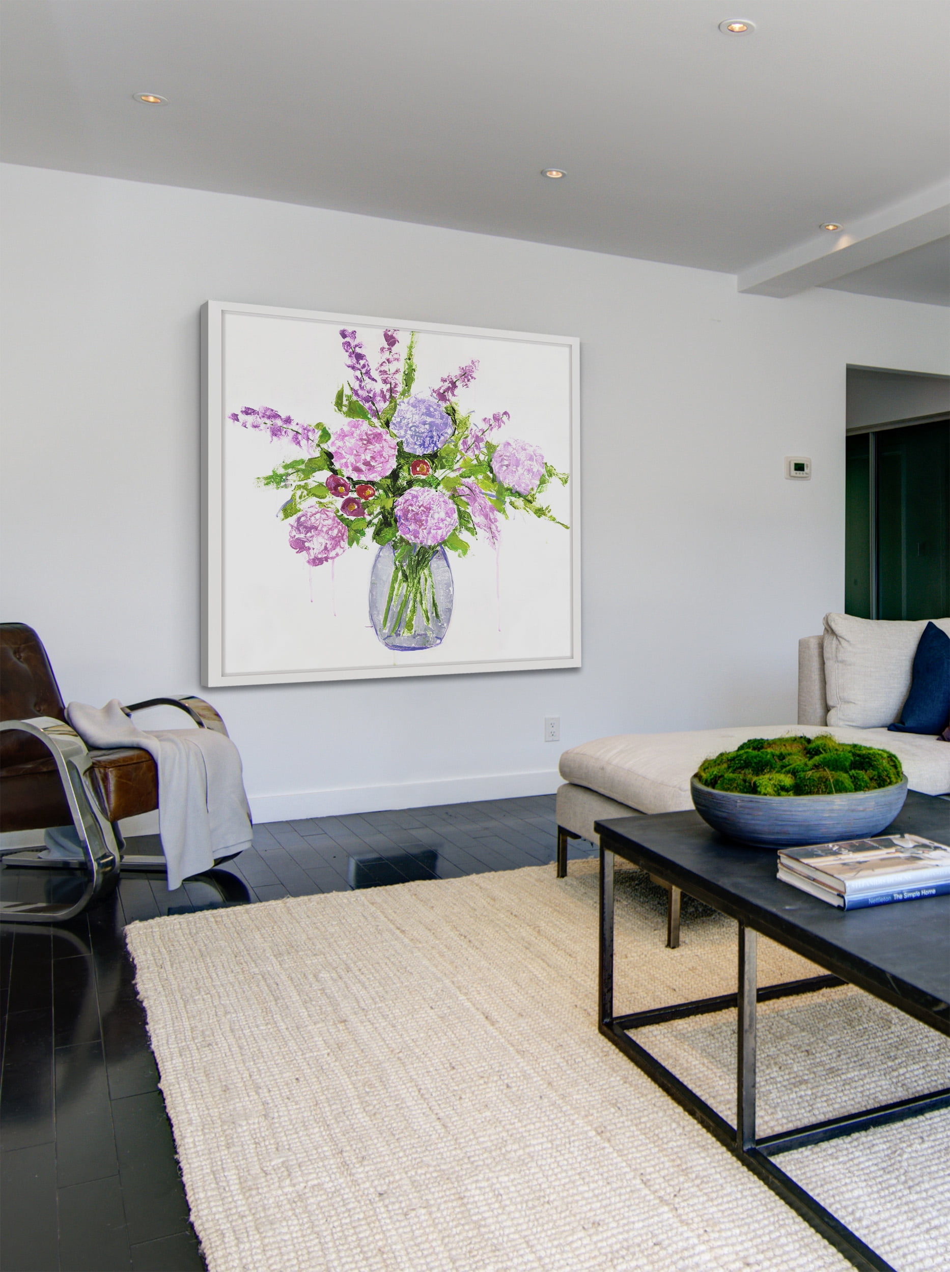 "Moon Blooms" Framed Painting Print