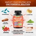 thumbnail image 3 of Parrox Metaboost GLP-1 Booster Supplement with Akkermansia, L-Carnitine,Berberine (GlucoVantage),Chromium,Capsimax,Psyllium Husk,Probiotics & Vitamins D3,B6,B12, 20-in-1 Plant-Based Formula (3 Pack), 3 of 9