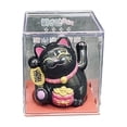 thumbnail image 2 of Dserhfy Welcome Lucky Cat Figurine Shaking Hand Plastic Chinese Style Light Energy Fortune Cat Statue for Desktop, 2 of 8