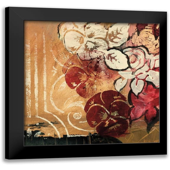 Fields, Laurie 12x12 Black Modern Framed Museum Art Print Titled - Cranberries and Creme II
