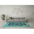 thumbnail image 3 of Ahgly Company Indoor Rectangle Animal Light Blue Traditional Area Rugs, 6' x 9', 3 of 4