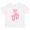 AA-White, variant on Ballerina Pink Ballet Slippers Girls Toddler T-Shirt