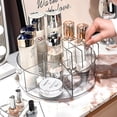 thumbnail image 3 of 360° Rotating Acrylic Storage Organizer, Clear Spinning Display Rack for Cosmetics, Jewelry, Skincare & Office Supplies, Revolving Countertop Caddy for Vanity, Bathroom & Desk, 3 of 8