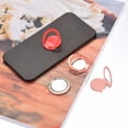 thumbnail image 6 of Uxcell Phone Ring Holders, Ultra-Thin Cellphone Stand, for Magnetic Car Mounts, Red 2Pack, 6 of 6