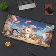 thumbnail image 6 of Kawaii Anime Cat Gamer Desk Mat Mouse Pad - Dinner Time, 6 of 10