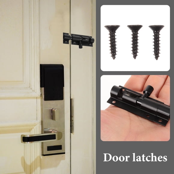 Luxshiny 2Ud Cerradura Deslizante De Metal Para Puertas Seguridad En Hogar Y Negocios