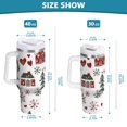 thumbnail image 6 of Yayeee 30oz Stainless Steel Tumbler with Straw and Handle Double-Wall Insulated Travel Water Bottle, Red Nordic Christmas, 6 of 8