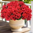 thumbnail image 6 of Artificial Geranium Flowers, Ongmies Artificial Geranium Flower Bundle – Faux Outdoor & Indoor Plants for Garden, Home, Kitchen & Table Centerpiece Decor, Home Kitchen Table Centerpieces Decor, 6 of 7