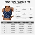 thumbnail image 5 of Pofeuu Nautical Themed Simple Anchors Print Sports Bra for Women Sexy Vest Yoga Running Gym Fitness Crop Bras Tops-Medium, 5 of 8