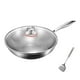 thumbnail image 1 of Sartén CLLC de titanio puro, sartenes 100% de titanio para cocinar antiadherente, sartén profesional de acero inoxidable martillado con tapa, sartén antiadherente sin revestimiento para uso doméstico, 1 of 7
