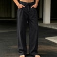 thumbnail image 2 of Men's Baggy Jeans Relaxed Fit Straight Leg Wide Leg Denim Pants Vintage Washed Casual Trousers with Pockets for Daily Commute and Weekend Streetwear, 2 of 6