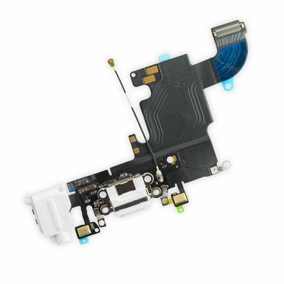 For iPhone 6S White Charging Port Connector Headphone Jack Microphone Flex